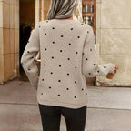 Gebreide Trui met Polkadotpatroon