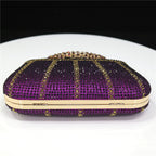 Glamoureuze met Strass Versierde Avondtas