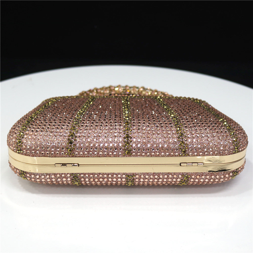 Glamoureuze met Strass Versierde Avondtas