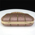 Glamoureuze met Strass Versierde Avondtas