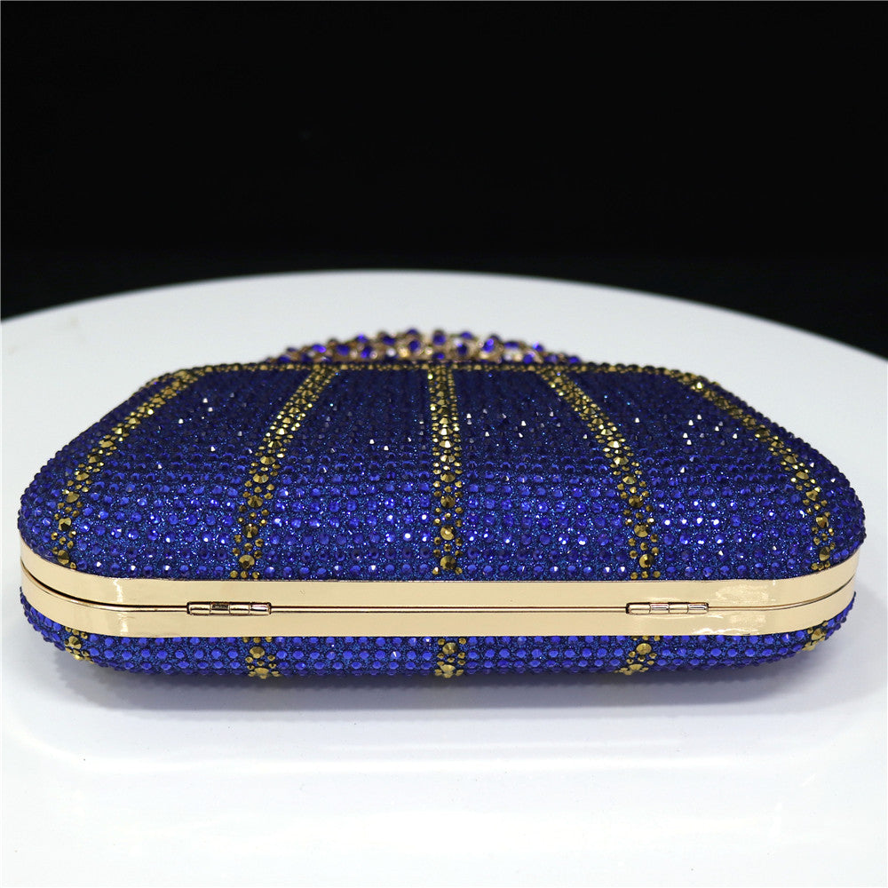 Glamoureuze met Strass Versierde Avondtas