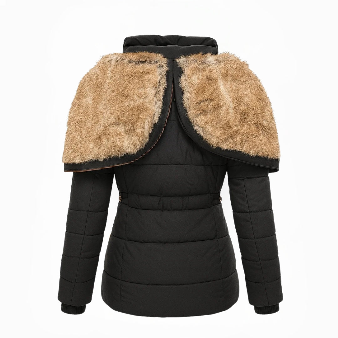 Modavo Lovie Dames Puffer Jas - Casual met Bontkraag