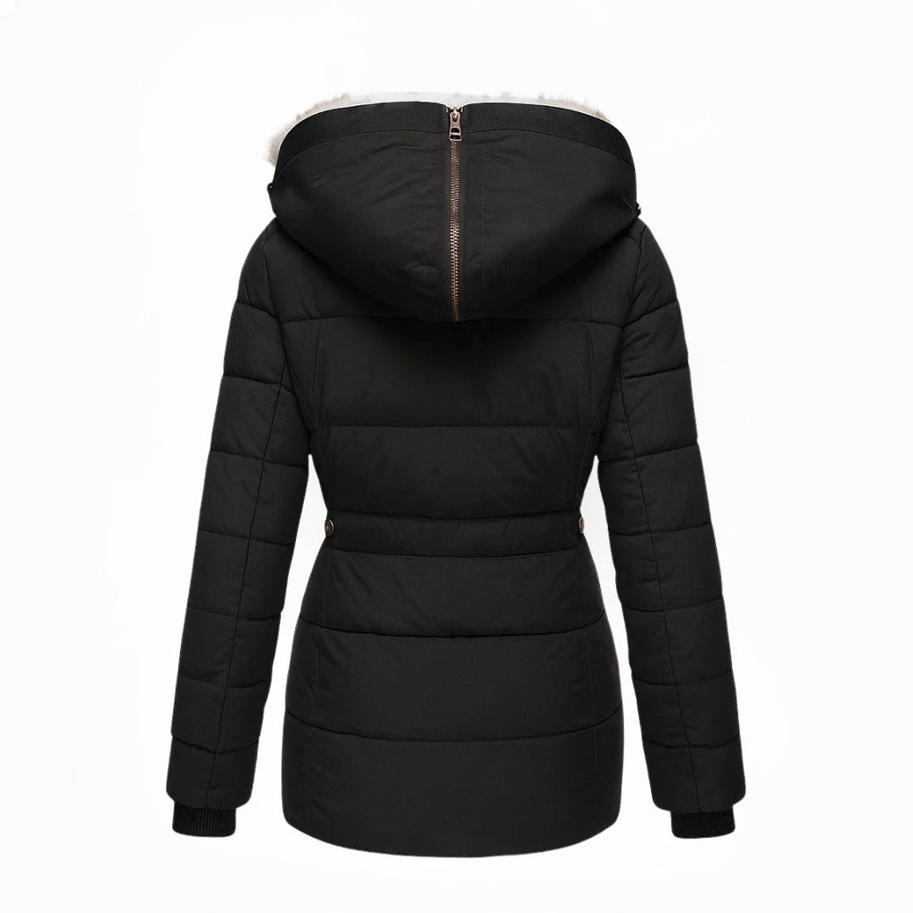 Modavo Lovie Dames Puffer Jas - Casual met Bontkraag