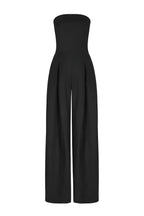 Polyester blend Eugenia Jumpsuit Dames - Chic Strapless Wijde Pijpen