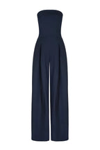 Strapless Jumpsuit met Wijde Pijpen