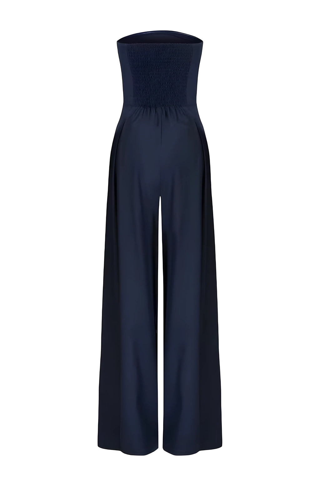 Strapless Jumpsuit met Wijde Pijpen