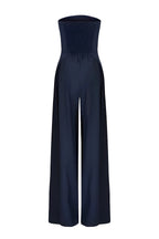 Strapless Jumpsuit met Wijde Pijpen