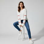 Geborduurd Hartjespatroon Trui