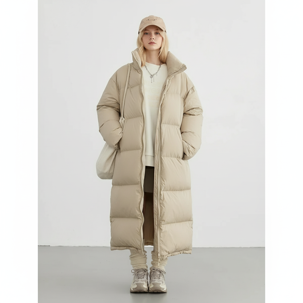 Lillian Polyester Puffer Coat Dames - Streetwear Extra lang