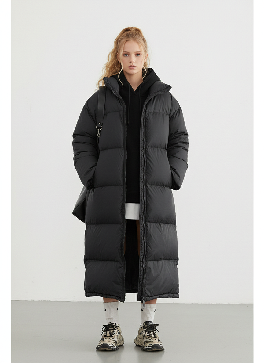 Lillian Polyester Puffer Coat Dames - Streetwear Extra lang
