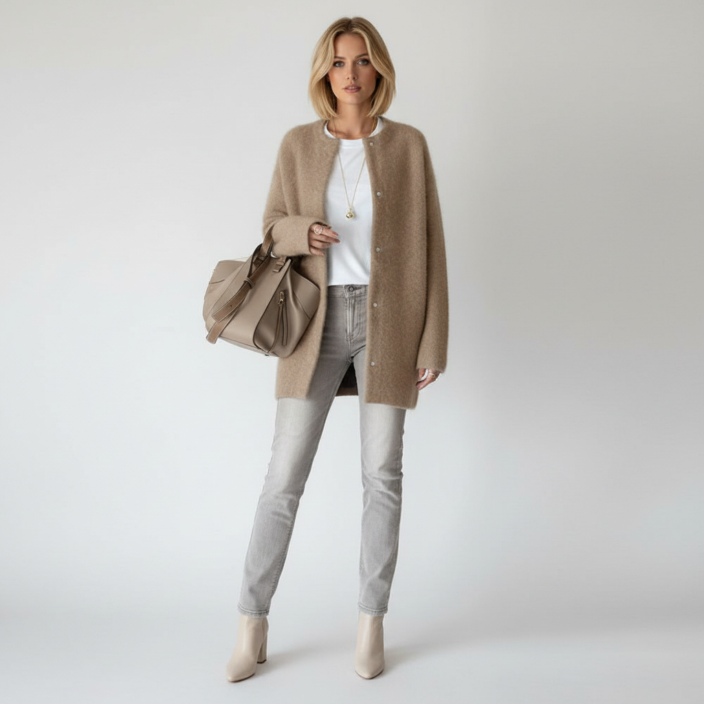 Audrea Cardigan - Zacht Mohair/Wol voor Dames