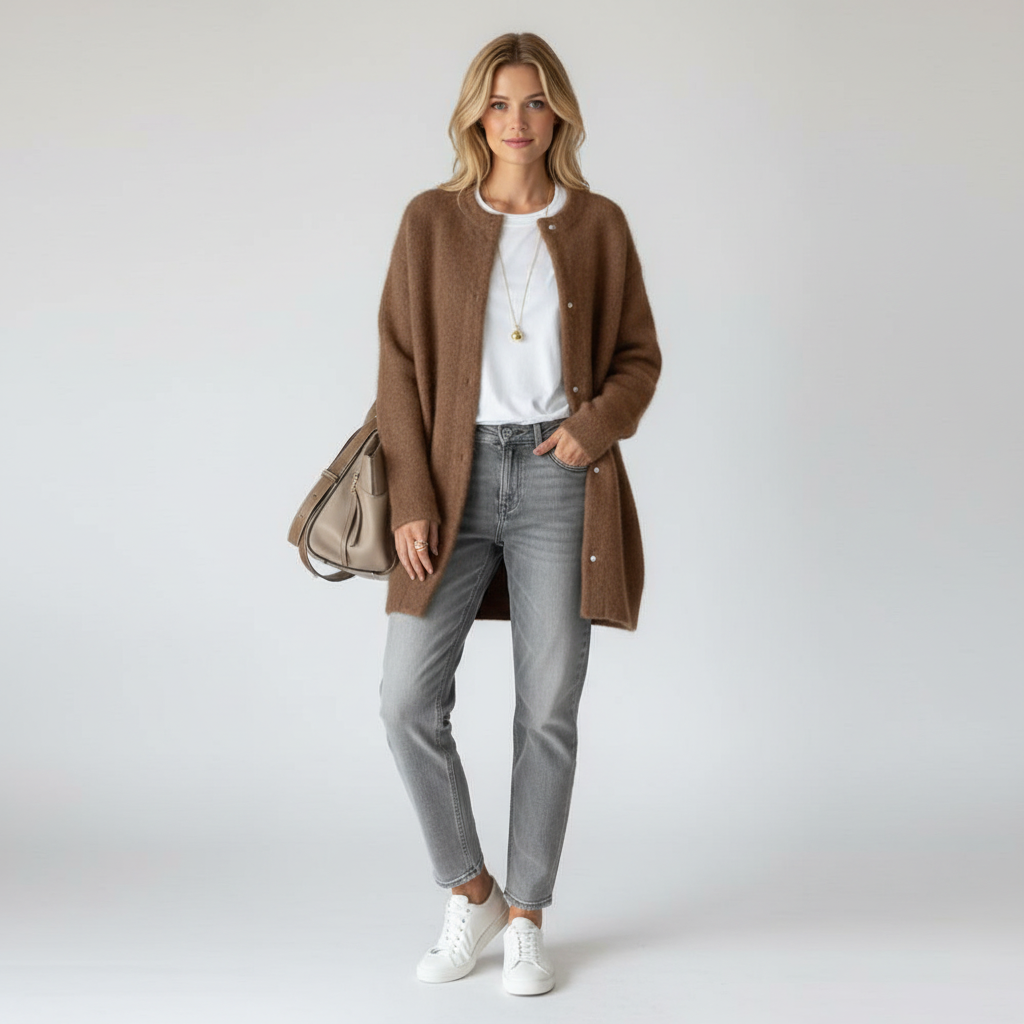 Audrea Cardigan - Zacht Mohair/Wol voor Dames