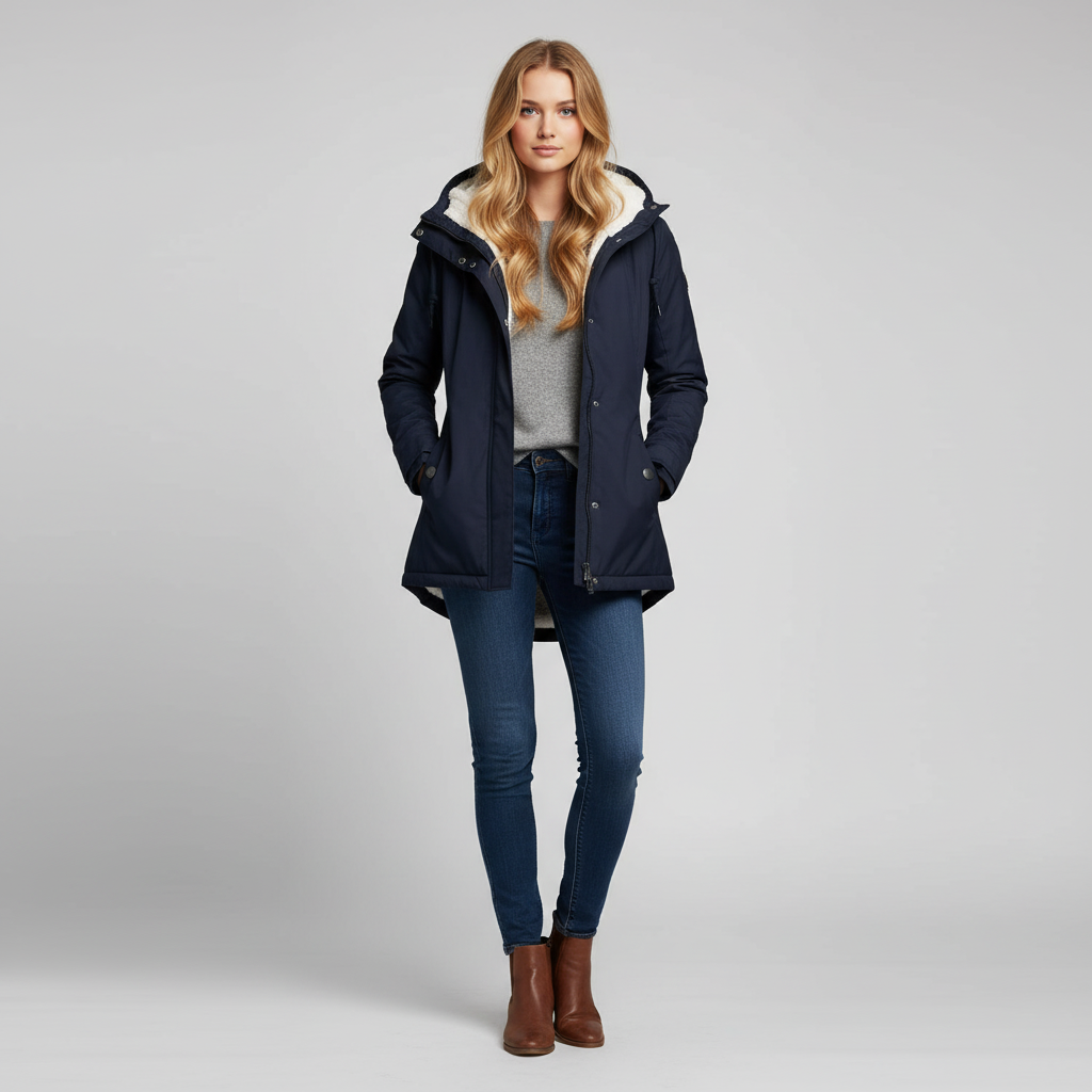 Jessa Winterjas Dames - Casual Sherpa voering Parka