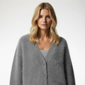 Rosa Mohair Blend Dames Cardigan - Chic Casual Zacht