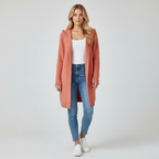 Makaylah Gebreid Cardigan met Capuchon voor Dames