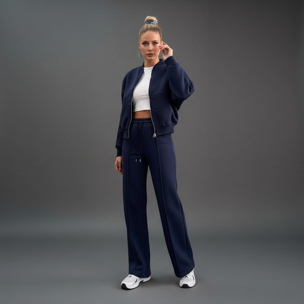Bomberjack & Wijde Broek Loungewear Set