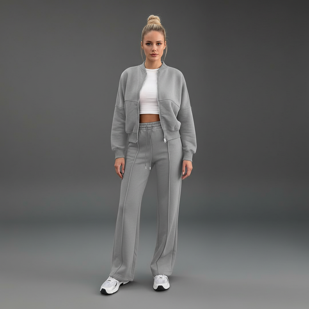 Bomberjack & Wijde Broek Loungewear Set