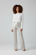 Dionna Pailletten Broek voor Dames - Glamoureuze Flared Trousers