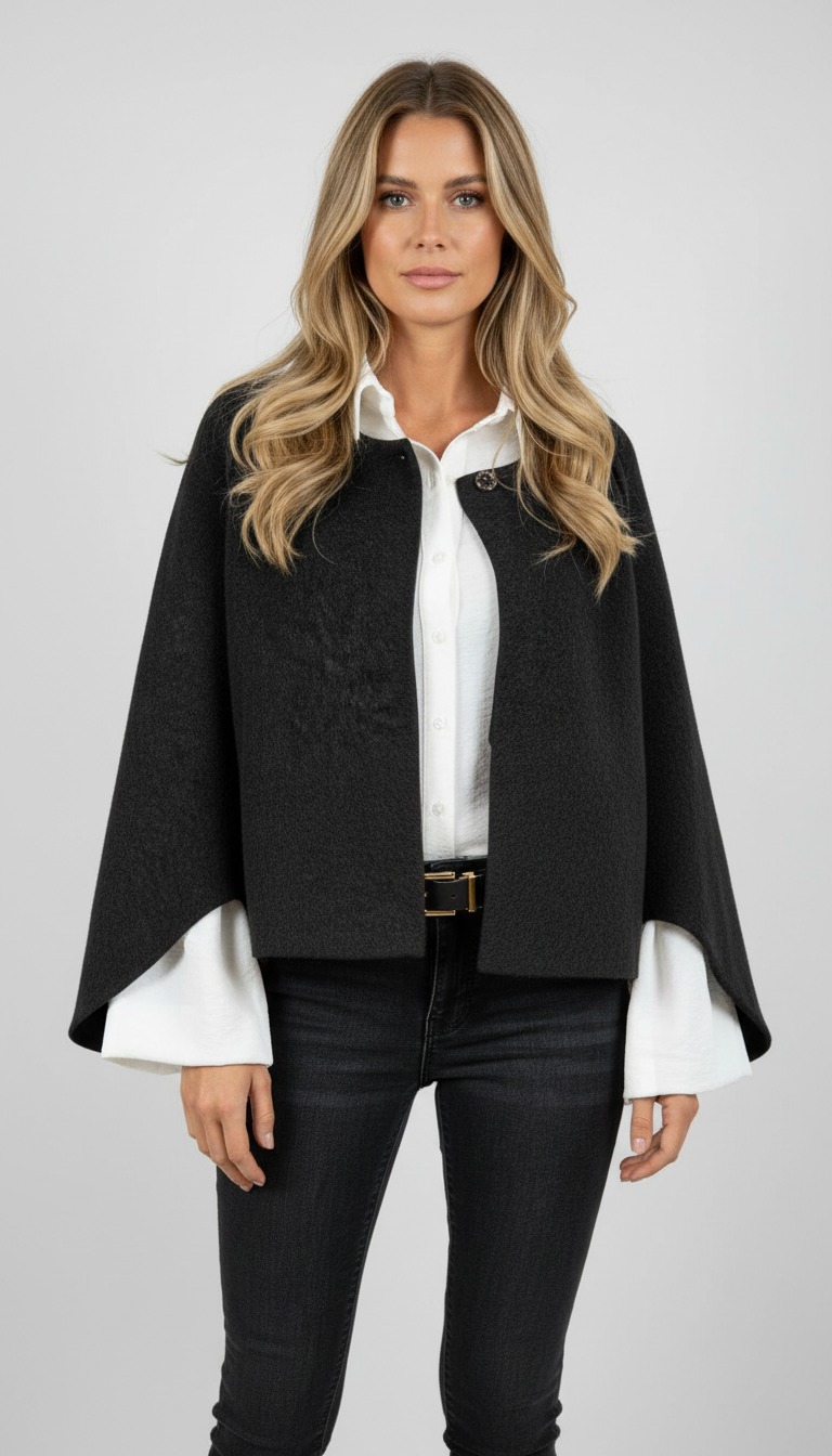 Corrin Gebreid Jasje Dames - Casual Chic met Wijde Mouwen