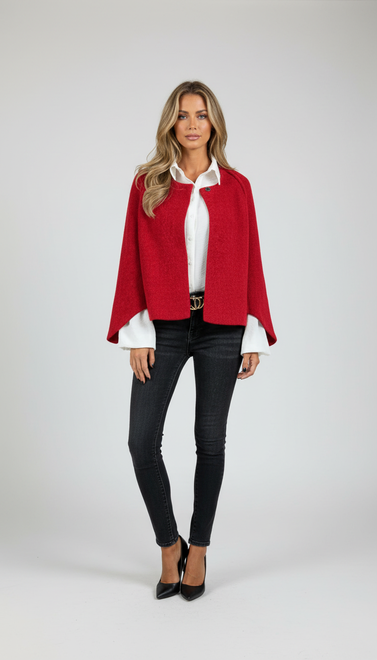 Corrin Gebreid Jasje Dames - Casual Chic met Wijde Mouwen