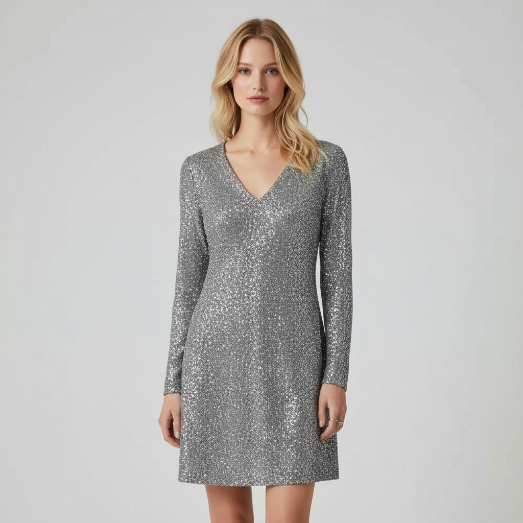 Glinsterende Avond - Pailletten Wikkeljurk