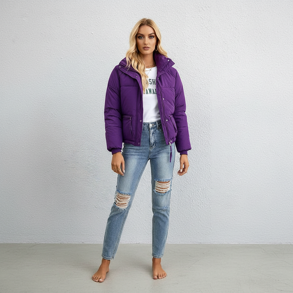 Celestina Pufferjas - Casual Korte Lengte