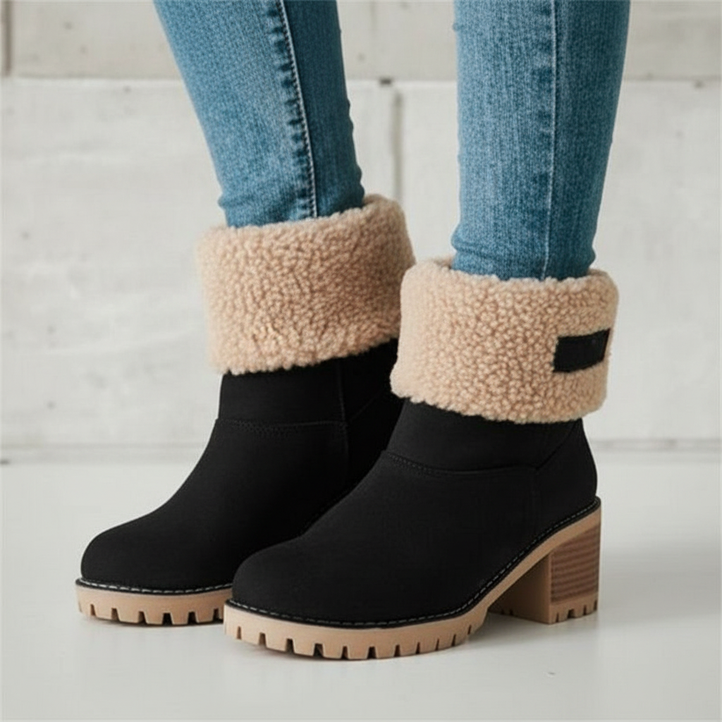 Imani Suede Dames Boots - Casual met Faux Fur Voering