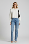 Relaxte Mouwen Cropped Trui