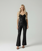 Starlight - Glamoureuze Dames Pailletten Jumpsuit