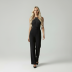 Nachtvlinder - Elegante Dames Jumpsuit met Strass