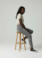 Urban Flare - Dames Wide-Leg Acid Wash Denim