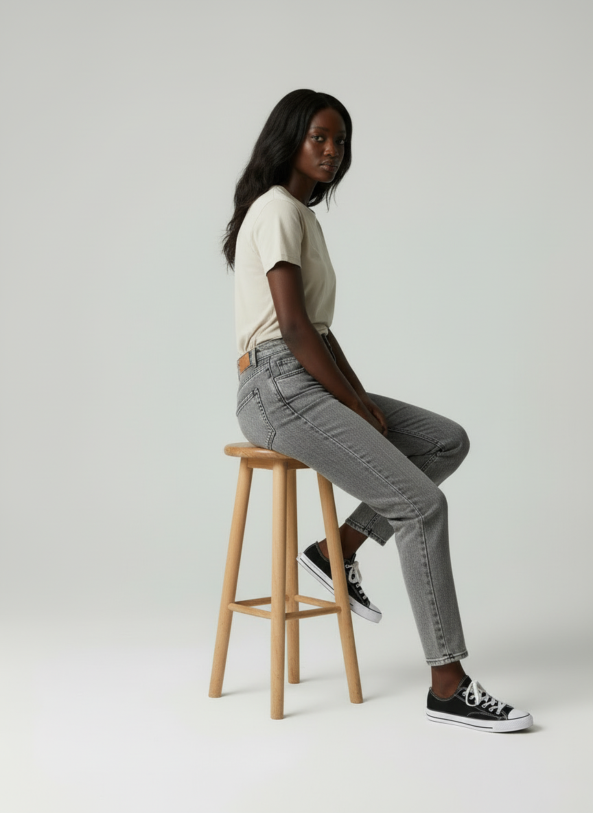 Urban Flare - Dames Wide-Leg Acid Wash Denim