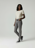 Urban Flare - Dames Wide-Leg Acid Wash Denim