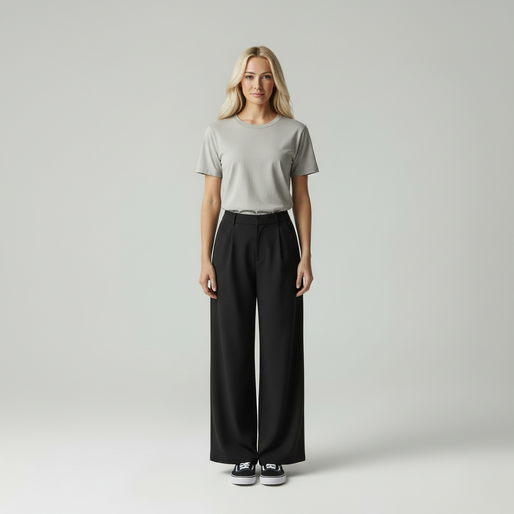 Celeste - Dames Elegante Wijde Pijpen Broek