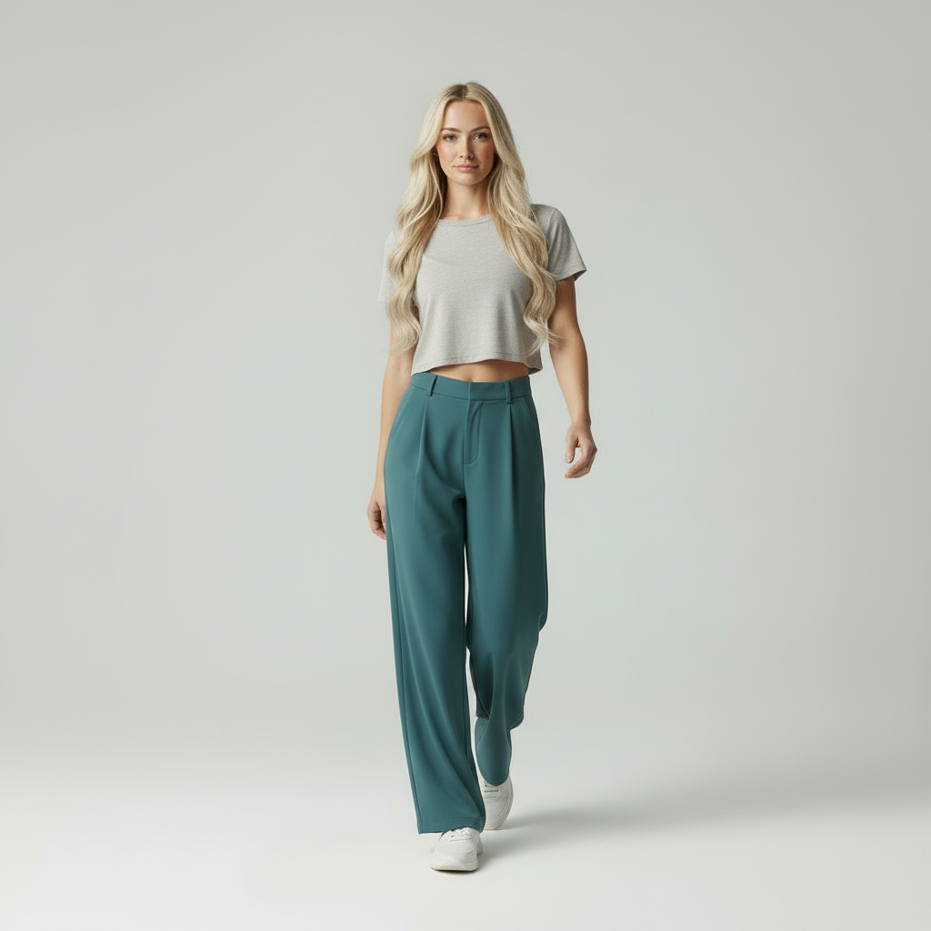 Celeste - Dames Elegante Wijde Pijpen Broek