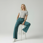 Celeste - Dames Elegante Wijde Pijpen Broek