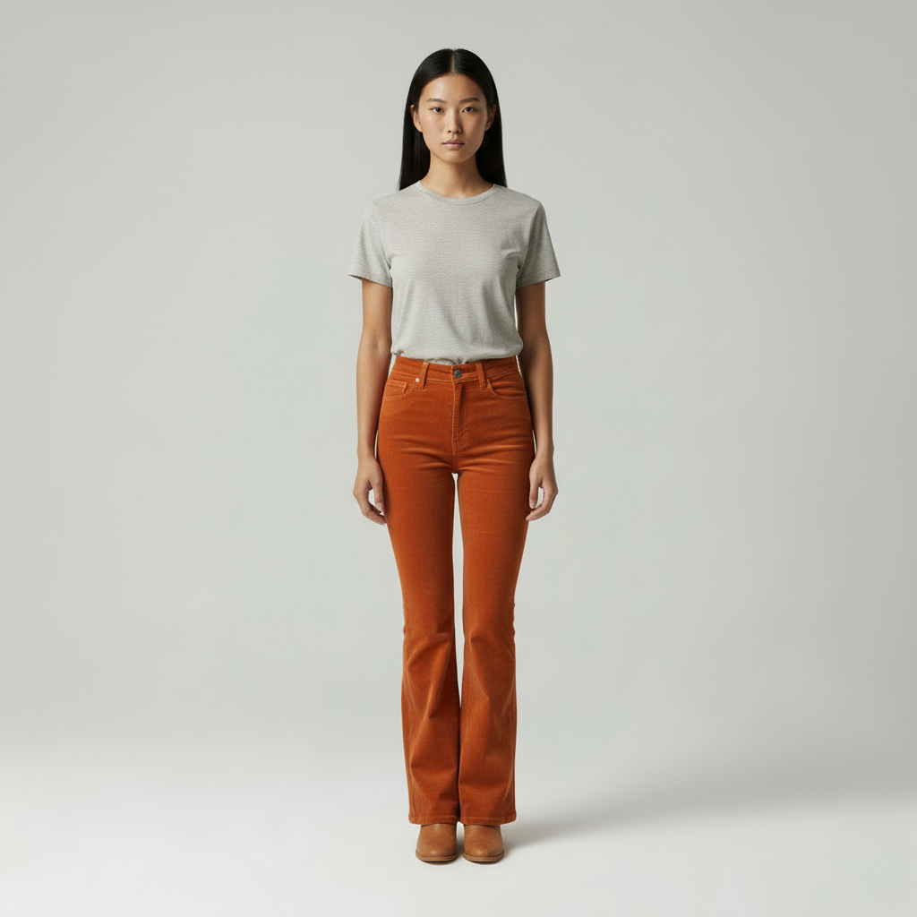 Luna - Dames Flatterende Denim Flared Broek