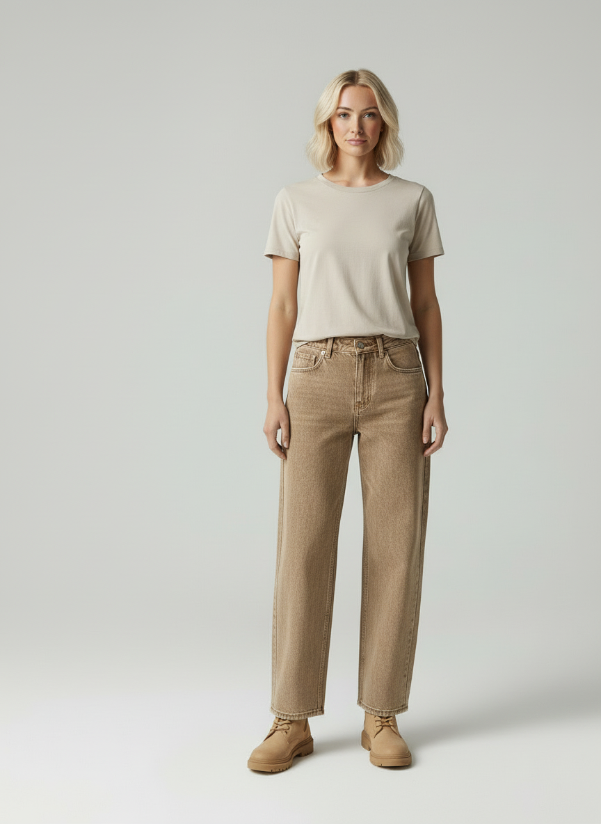 Luna - Dames Wide-Leg Denim Jeans