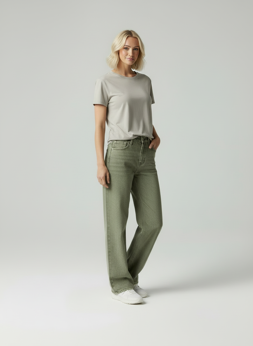 Luna - Dames Wide-Leg Denim Jeans