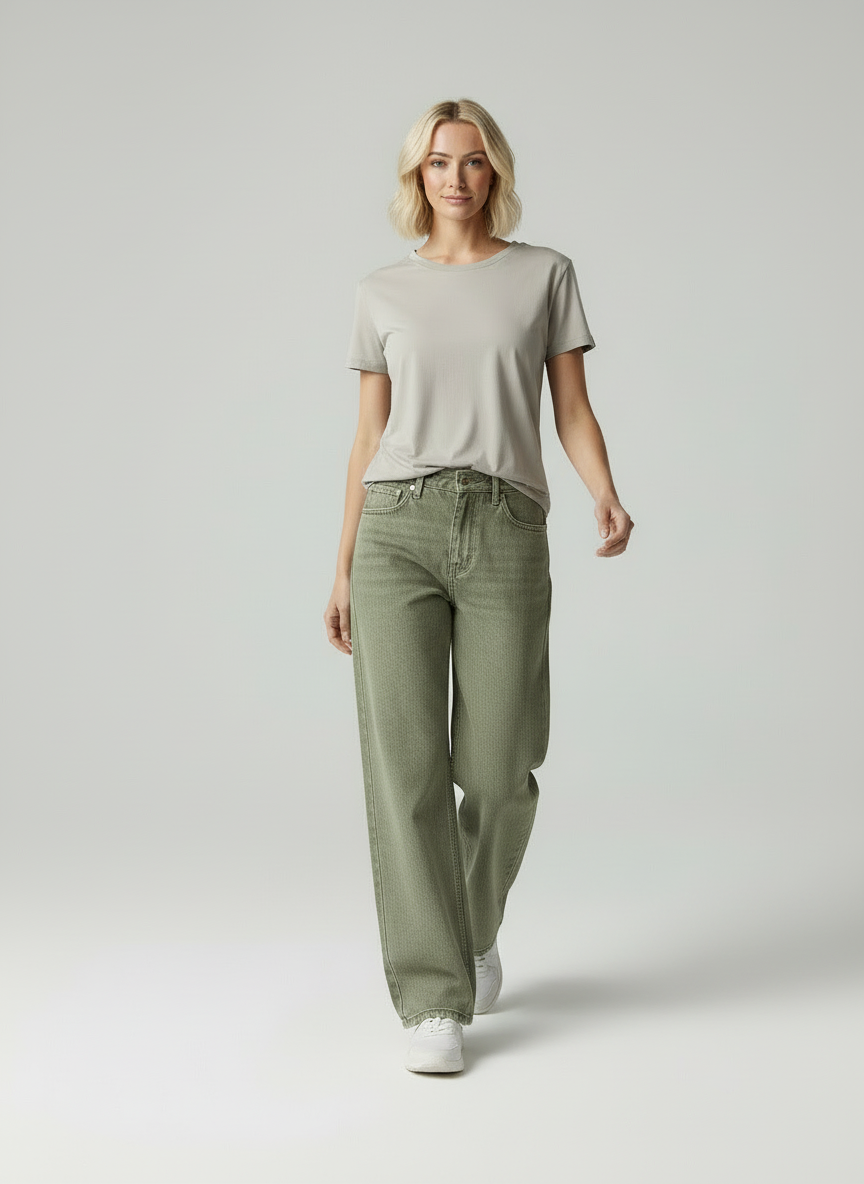 Luna - Dames Wide-Leg Denim Jeans