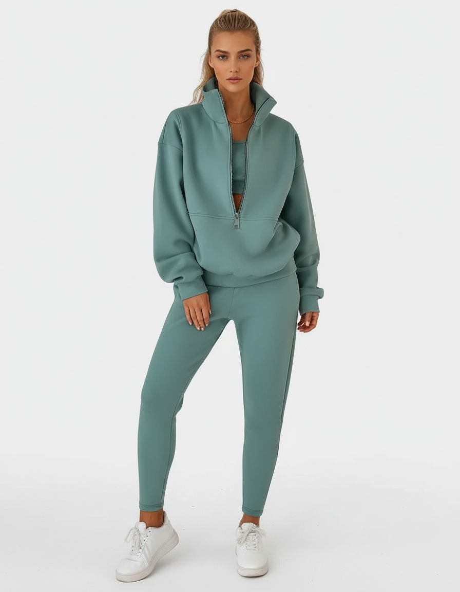 Trainingspak met halve rits