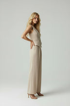 Ralph Pakset voor Dames - Dubbelrij vest met wijde pijpen