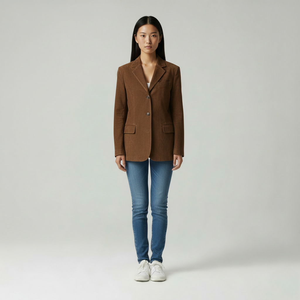 Vivid - Elegante Dames Suède-look Trenchcoat & Blazer