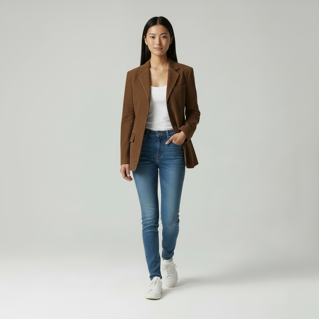 Vivid - Elegante Dames Suède-look Trenchcoat & Blazer