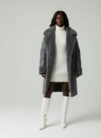 Luna - Moderne Vrouwen Faux Shearling Jas