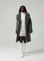 Luna - Moderne Vrouwen Faux Shearling Jas