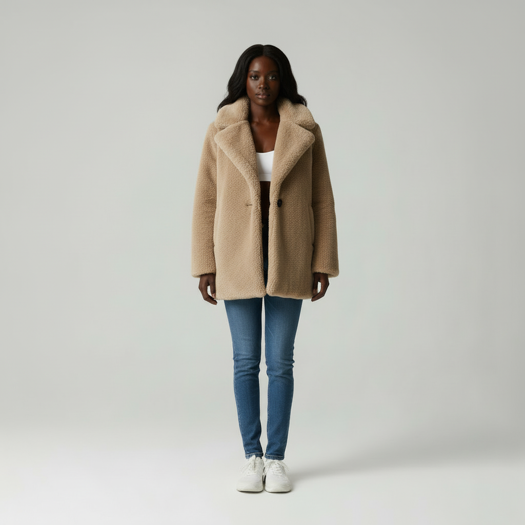 Cozy Chic - Dames Oversized Teddy Jas