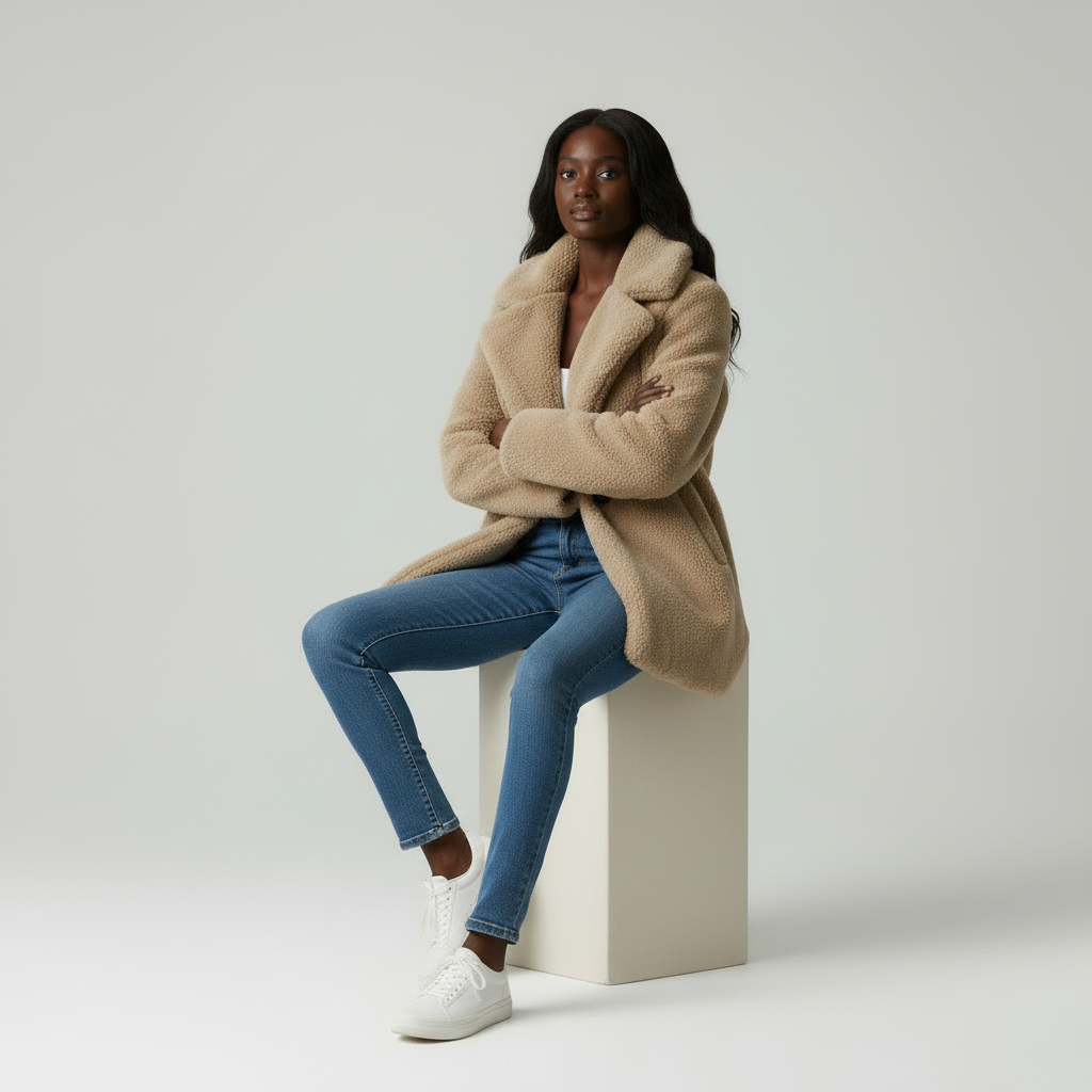 Cozy Chic - Dames Oversized Teddy Jas