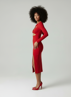 Nocturne - Bodycon Jurk met Cut-out & Split