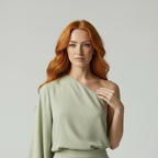 Serena - One shoulder Maxi Jurk